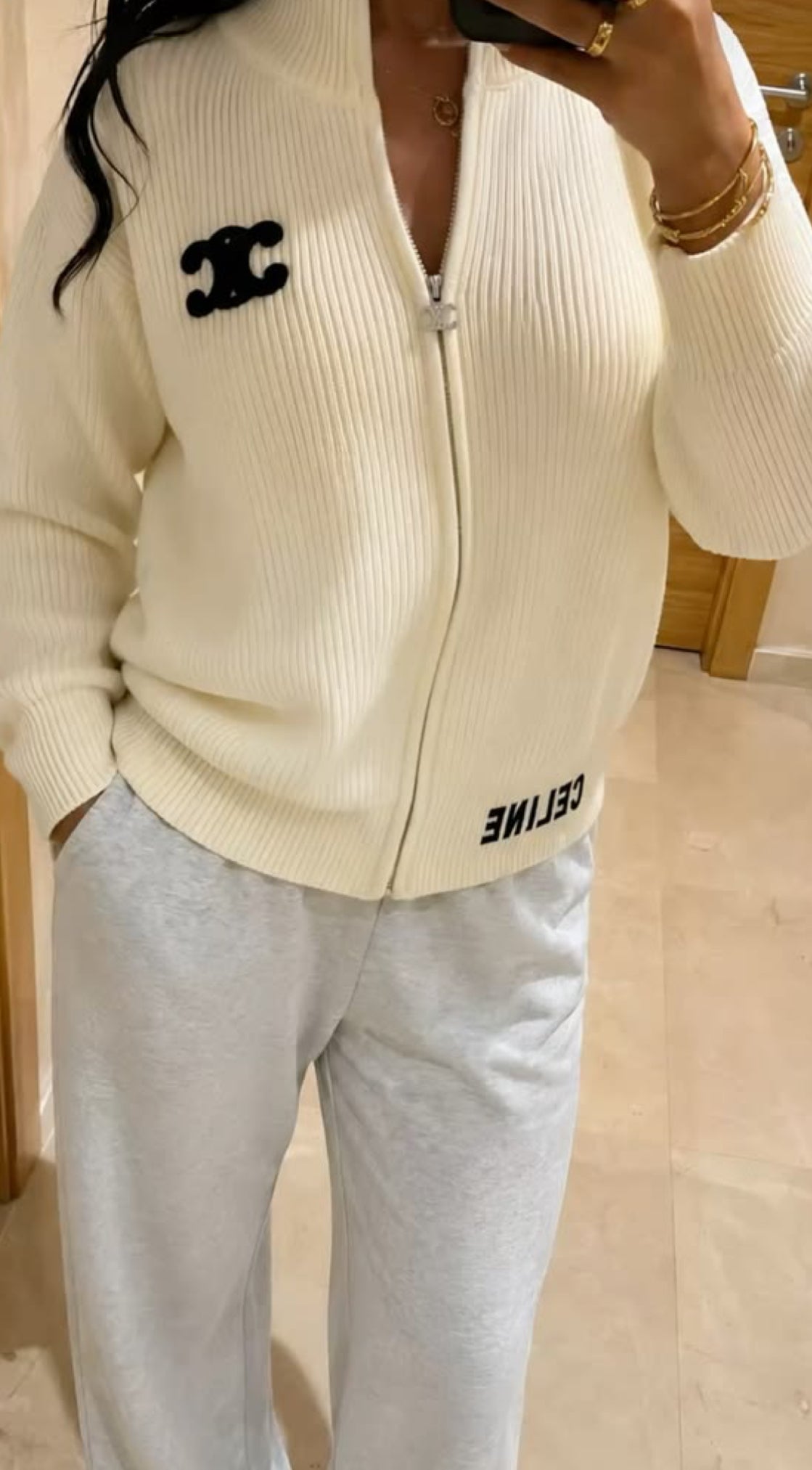 Gilet- CLN-Beige